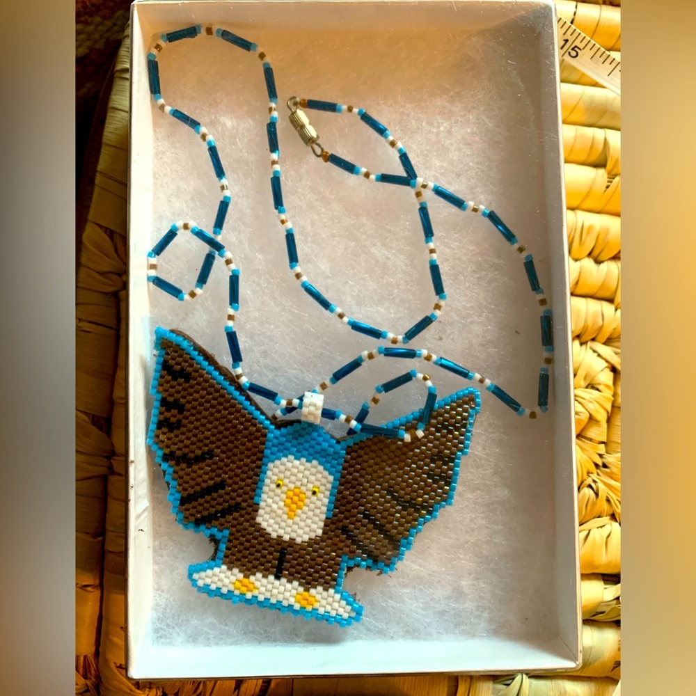 Handmade eagle 🦅 beaded necklace. Price negotiable.